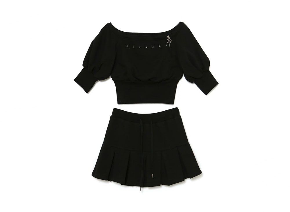 ANDMARY Dorothy knit set+skirt Dorothy pleats set up andmary