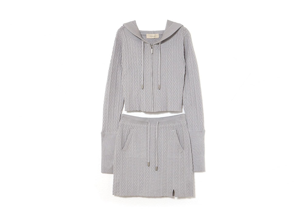 ANDMARY Heart Cable Knit Set Up 