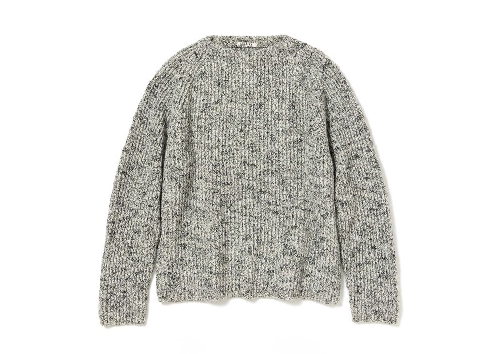 AURALEE BRUSHED SUPER KID MOHAIR KNIT P/O