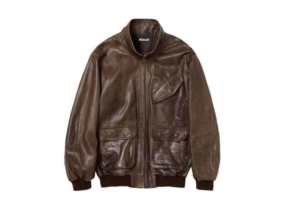 LAMB LEATHER ZIP BLOUSON