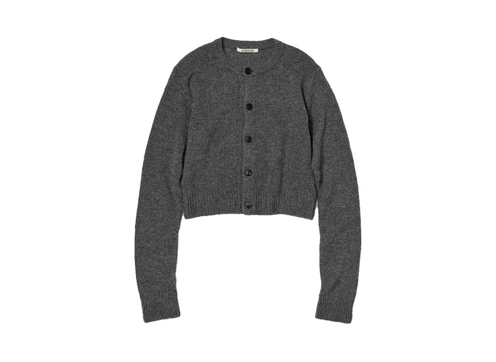 AURALEE Wool Cashmere Silk Knit Cardigan 