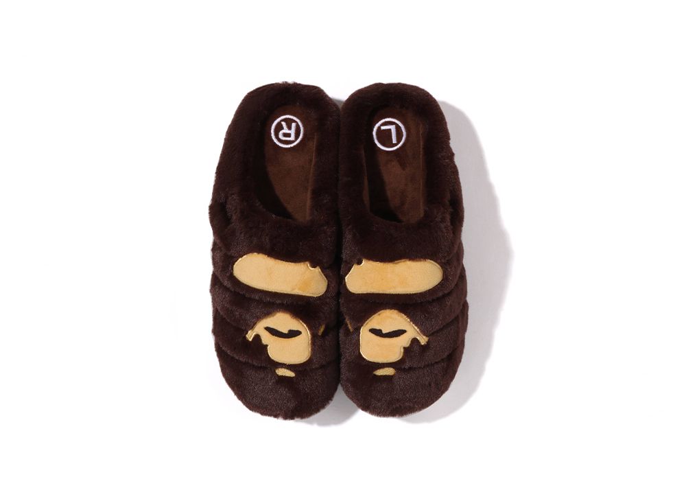 A BATHING APE x SUBU Head Puffer Sandals 
