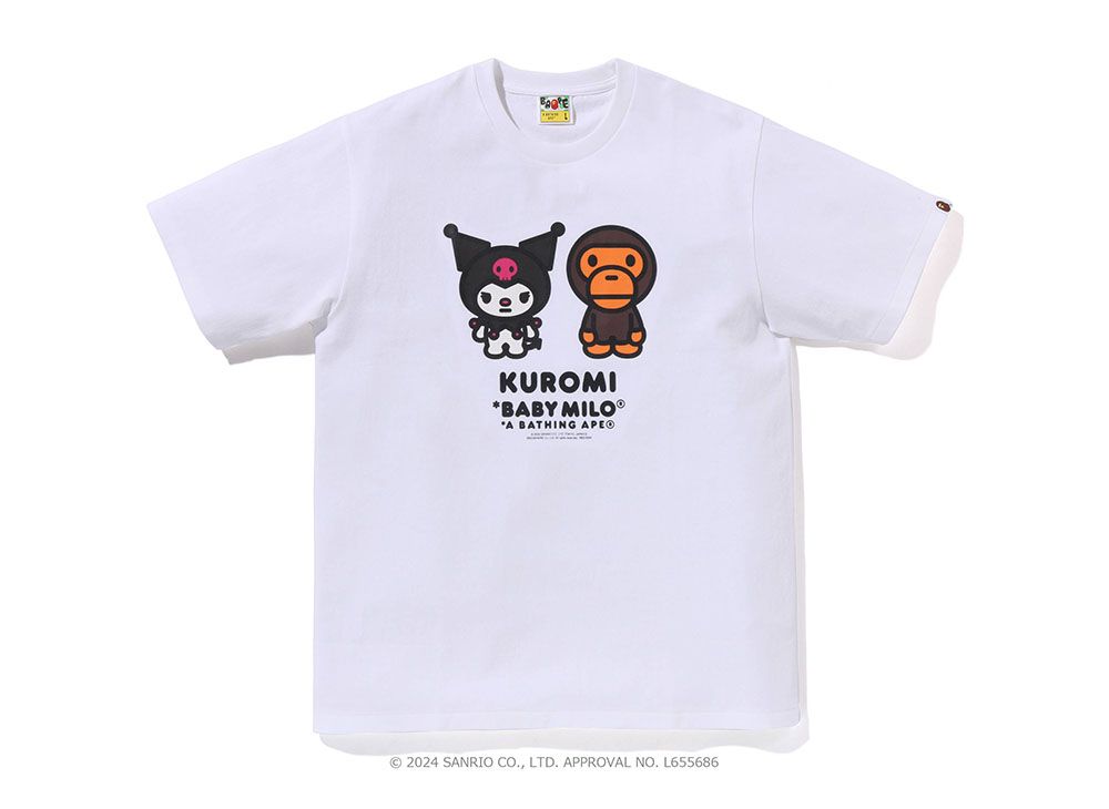 A BATHING APE Baby Milo x Kuromi Tee Mens 