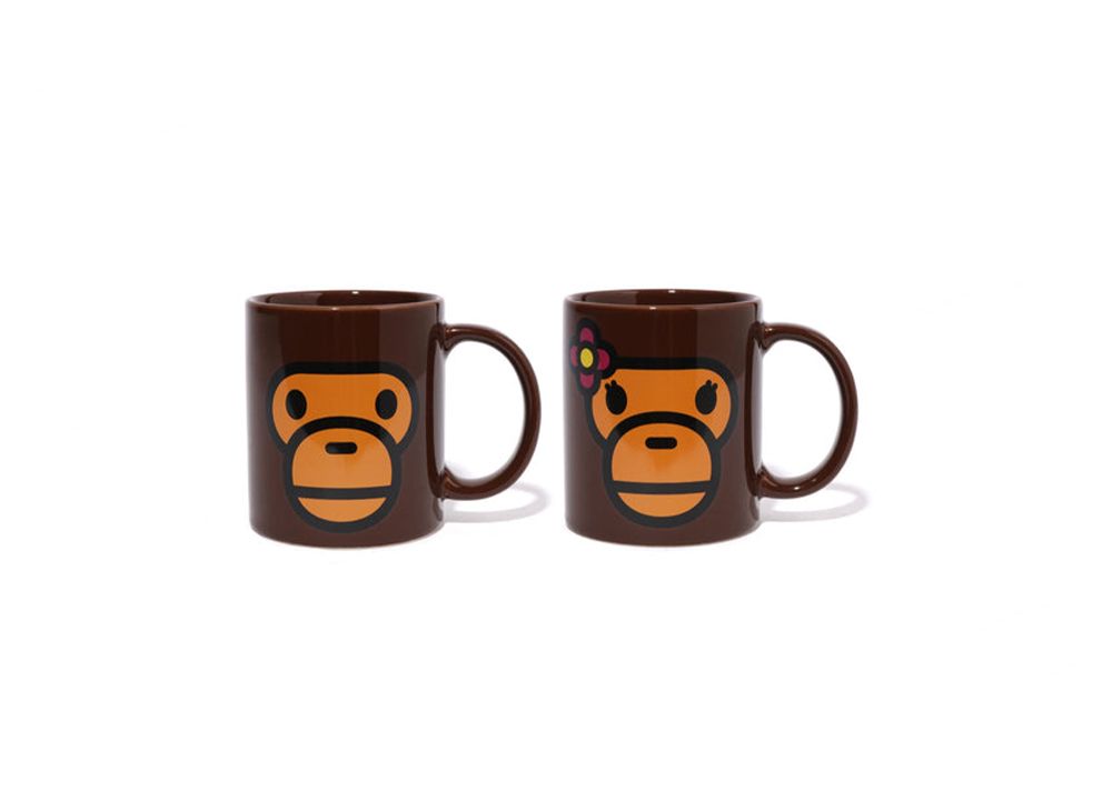 A BATHING APE Baby Milo & Baby Lisa Mug Cup Set 