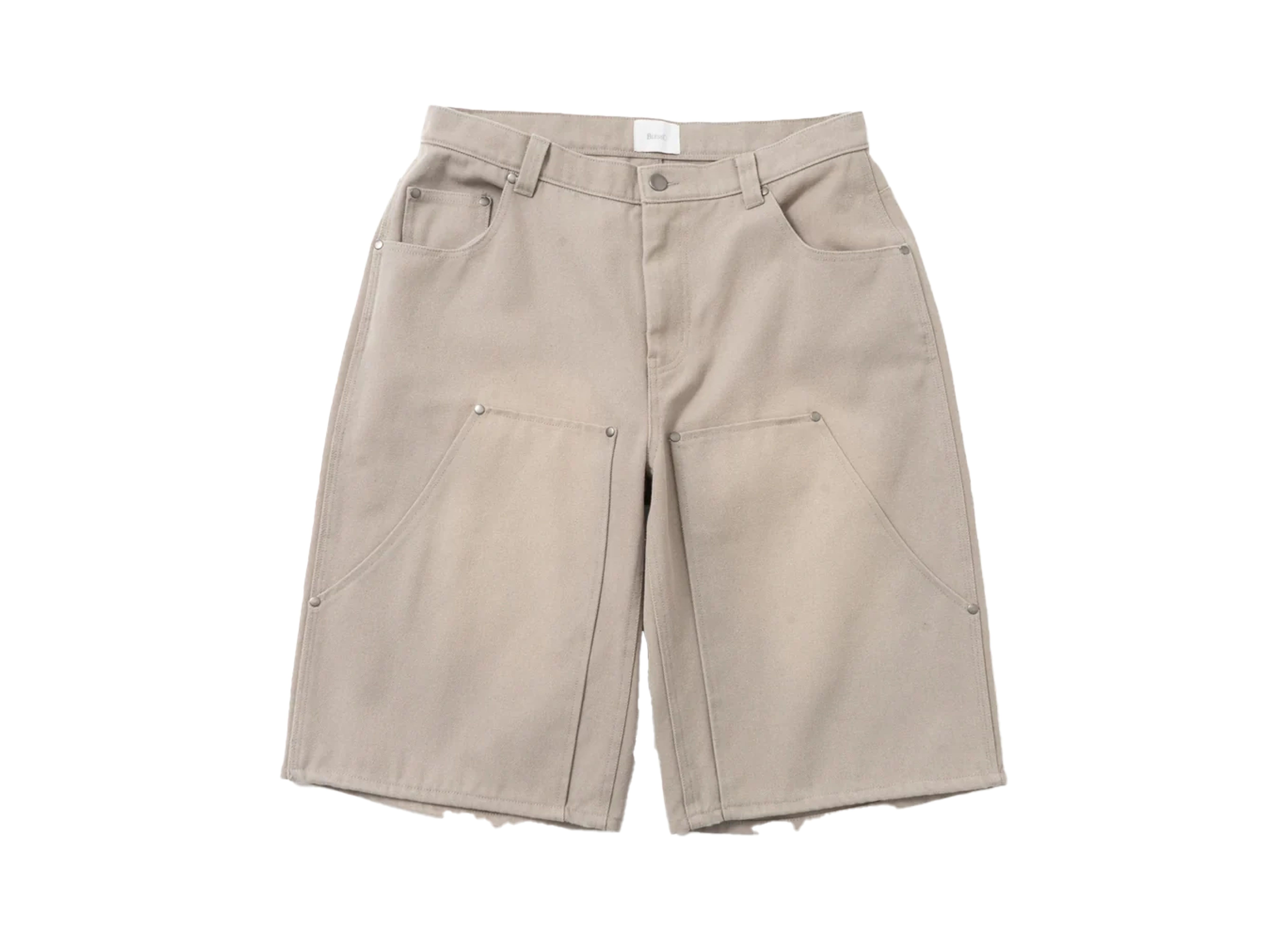 BLESS U Duck Wash Double Knee Shorts 