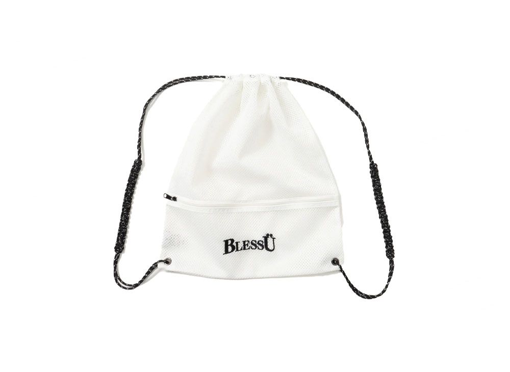 BlessU メッシュナップザック 黒 別注 メッシュナップサック