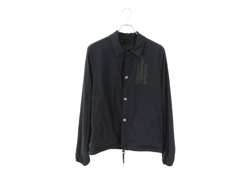 Chrome Hearts RIGGINS FBRC English Print Nylon Coach Jacket 