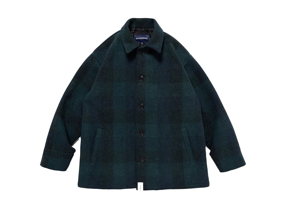 【あすつく】 グリーン ウールジャケット DESCENDANT L JACKET NYLON （VERT ジャケット・アウター