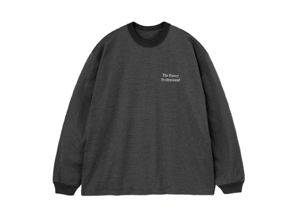 ENNOY 21AW L/S Border Tee 