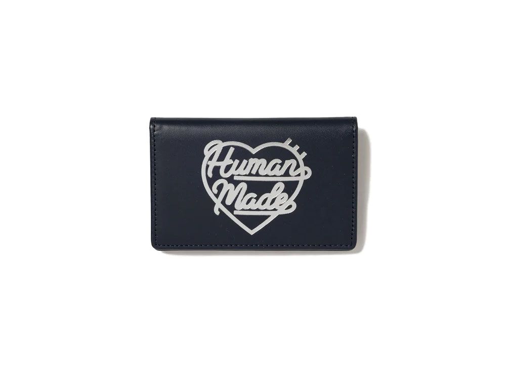 humanmadeHUMAN MADE HEART LEATHER WALLET NAVY