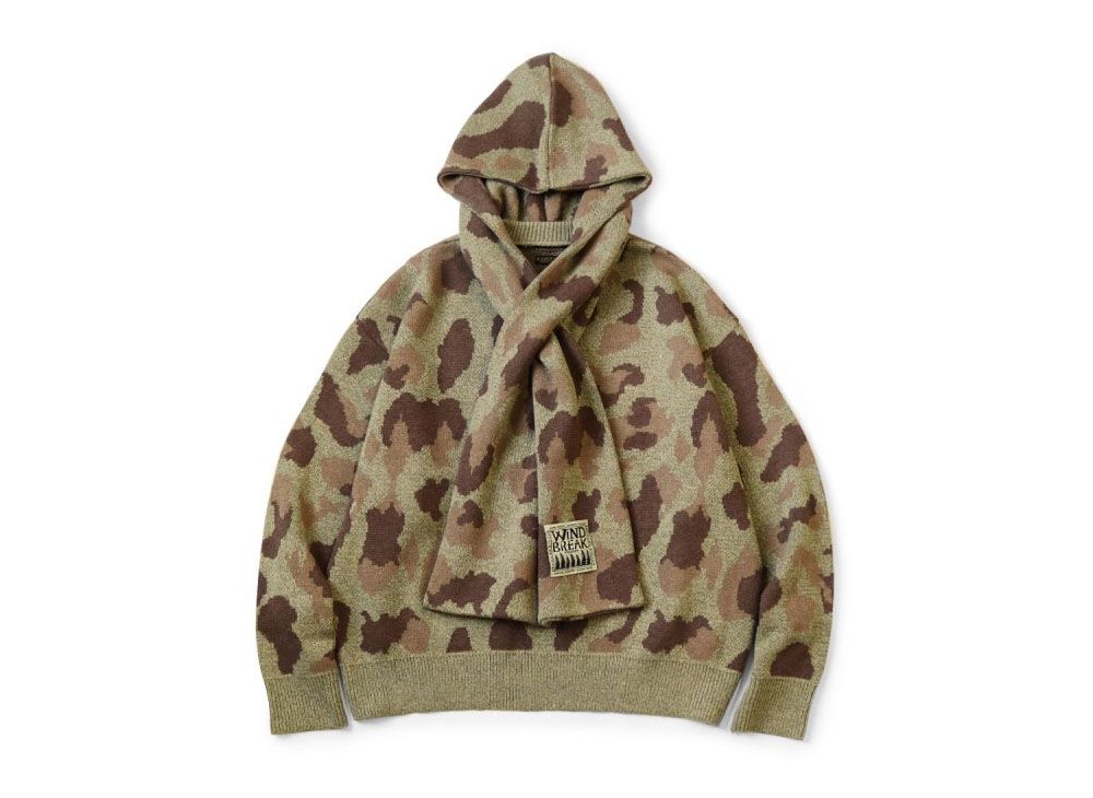 Kapital 5G Camouflage Knit HARAMAKI Multi-Roll