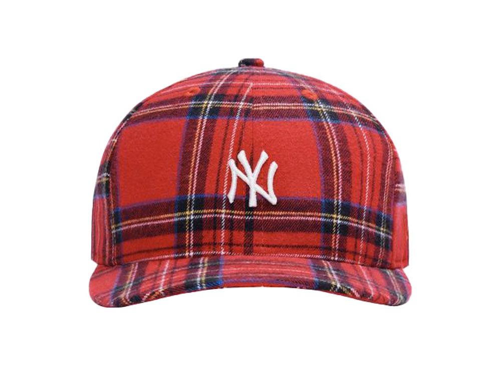 KITH New York Yankees Plaid New Era Cap 