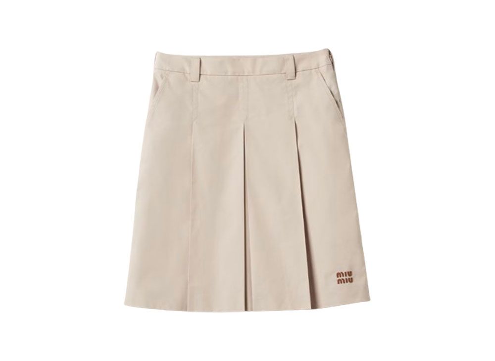 ミュウミュウ パナマコットン スカート  