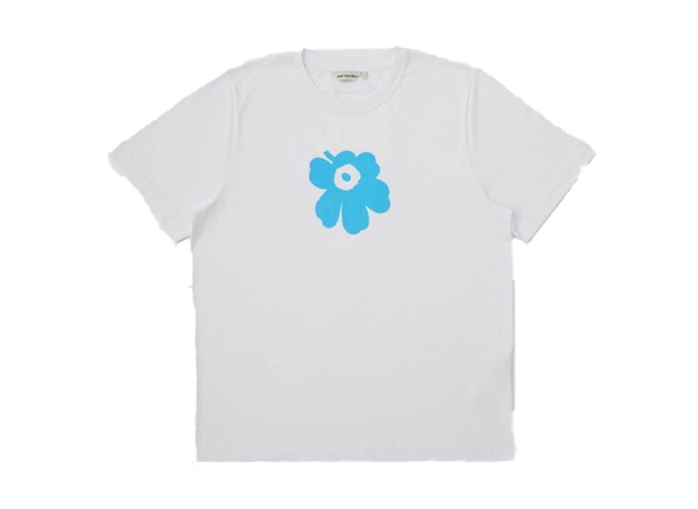 marimekko BLUE BOTTLE Tシャツ　マリメッコ marimekko × BLUE BOTTLE Tシャツ L