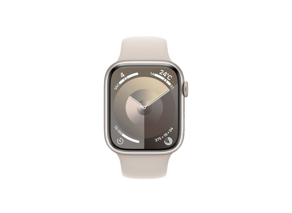 Apple Watch Series 9 45mm GPSモデル スターライトアルミニウムケース 