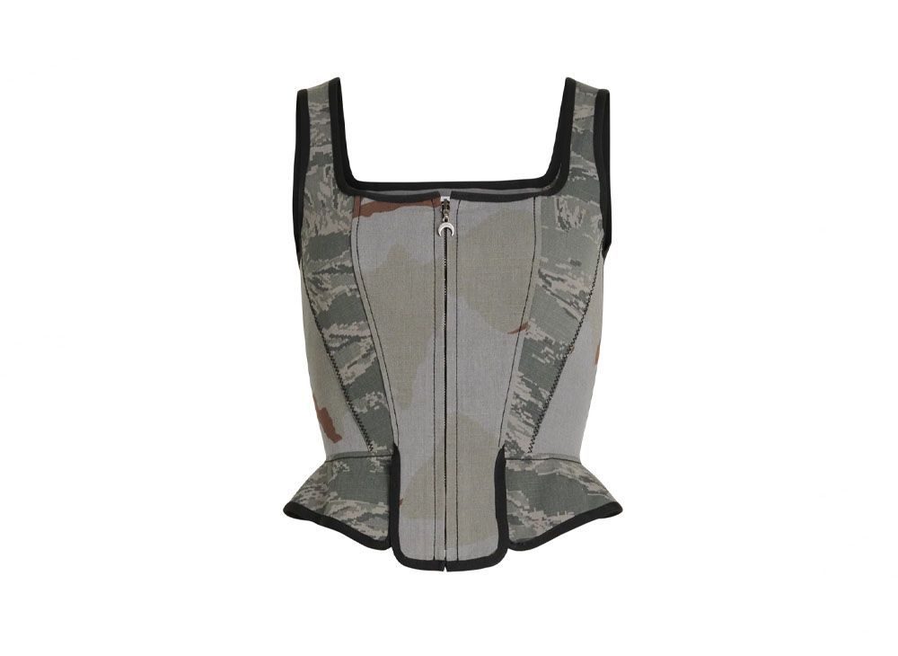 Marine Serre Regenerated Camo Corstet 