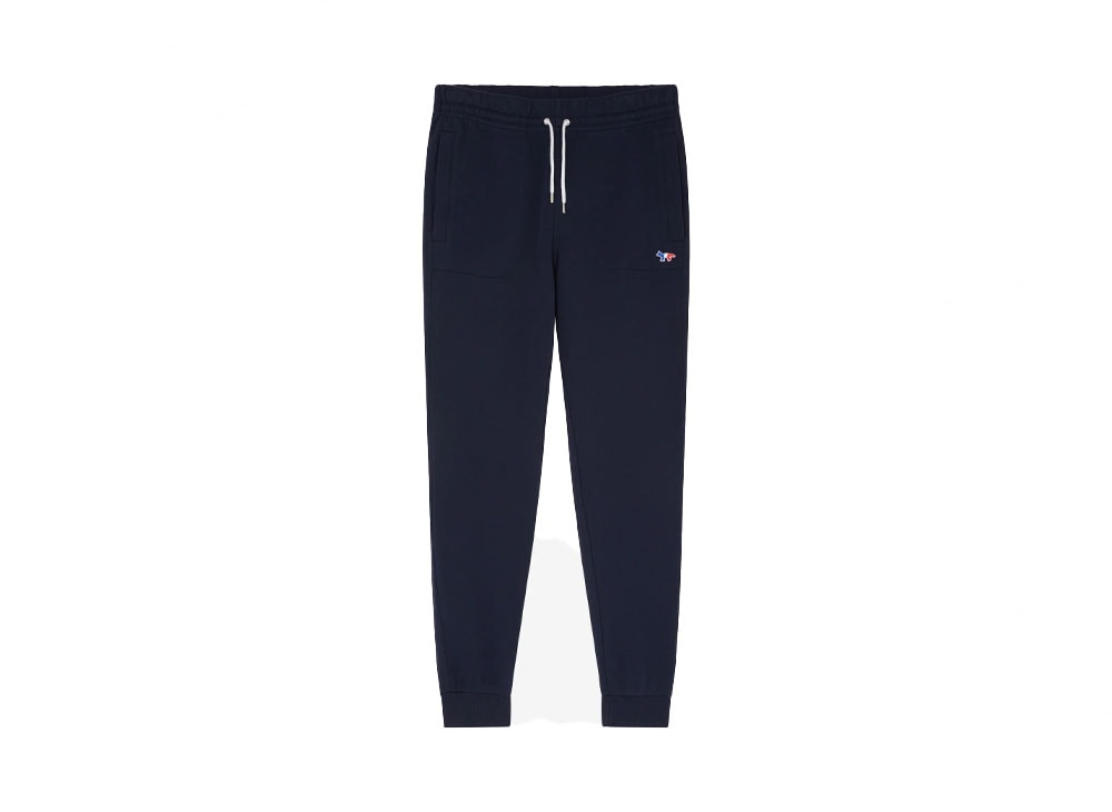 Maison Kitsune Tricolor Fox Patch Classic Jog Pants  