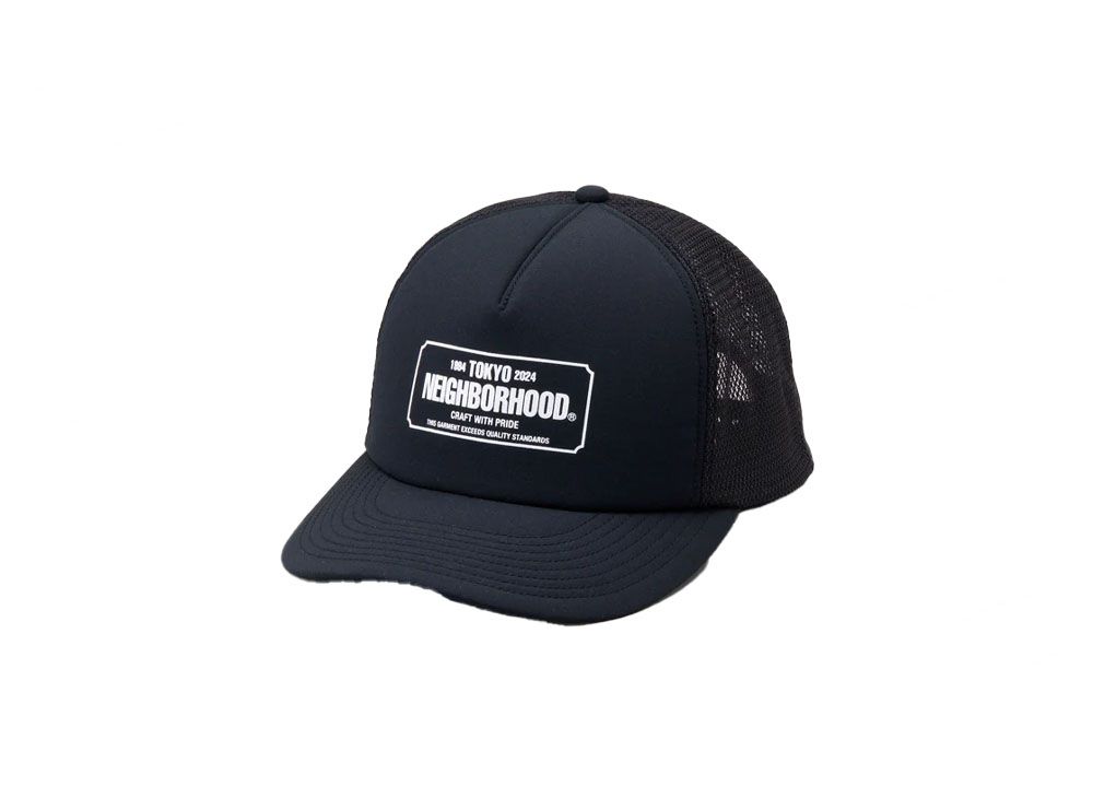 美品 NEIGHBORHOOD MESH CAPメッシュ キャップ ネイビー neighborhood