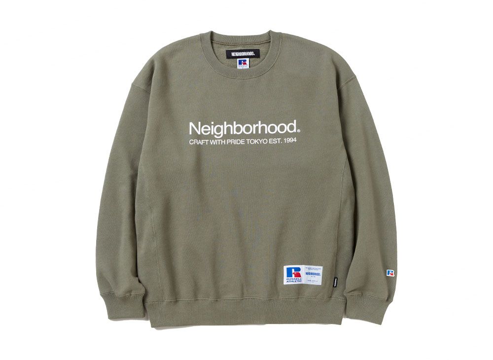 NEIGHBORHOOD x Russell Athletic . Sweat Shirt LS 
