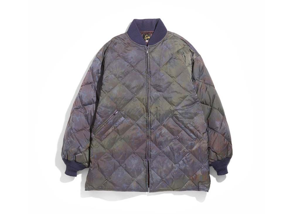 Needles R.C. Down Sur Coat Uneven Dyemidasレオパードカットソー