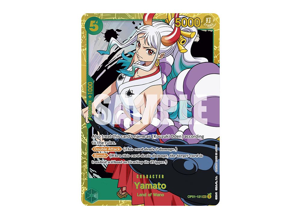 Yamato SEC OP01-121 Japanese Bandai CCG Red Foil Full Art One