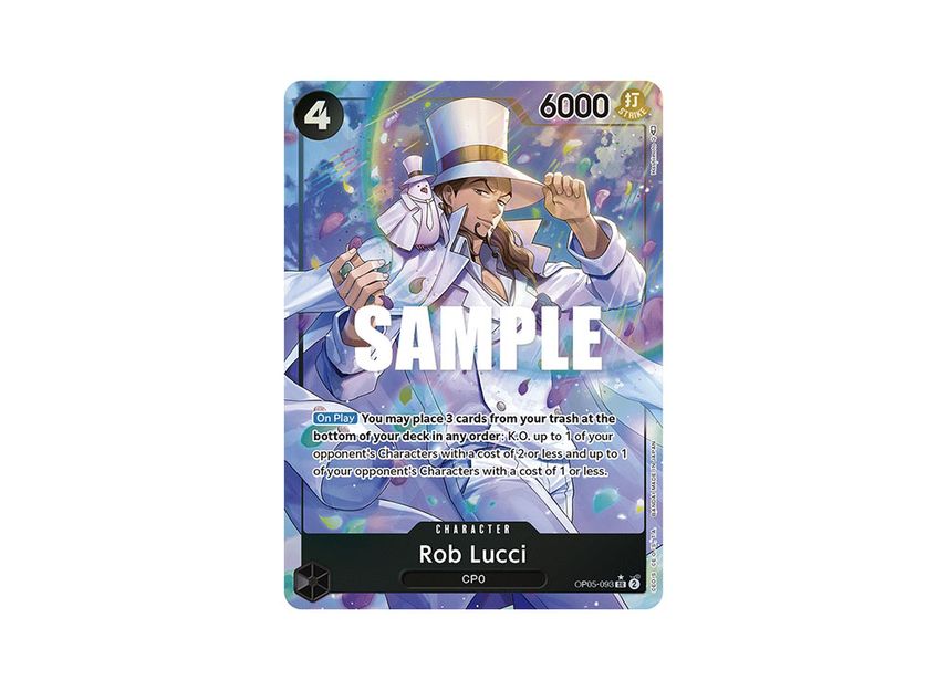 Carta Rob Lucci OP05-093 SR De One Piece Card Game - Edicin Japonesa, Arte Alternativo, Casi Carta Rob Lucci OP05-093 SR De One Piece Card Game - Edicin Japonesa, Arte Alternativo, Casi