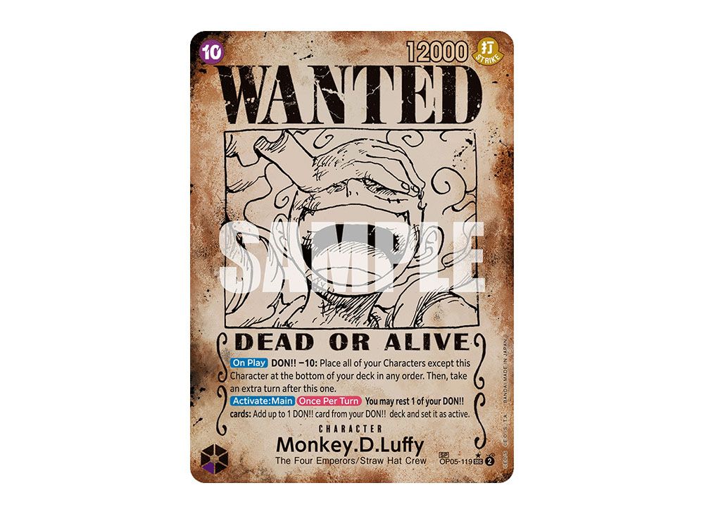 PSA10】モンキー・D・ルフィ：手配書 SEC OP05-119新たなる皇帝
