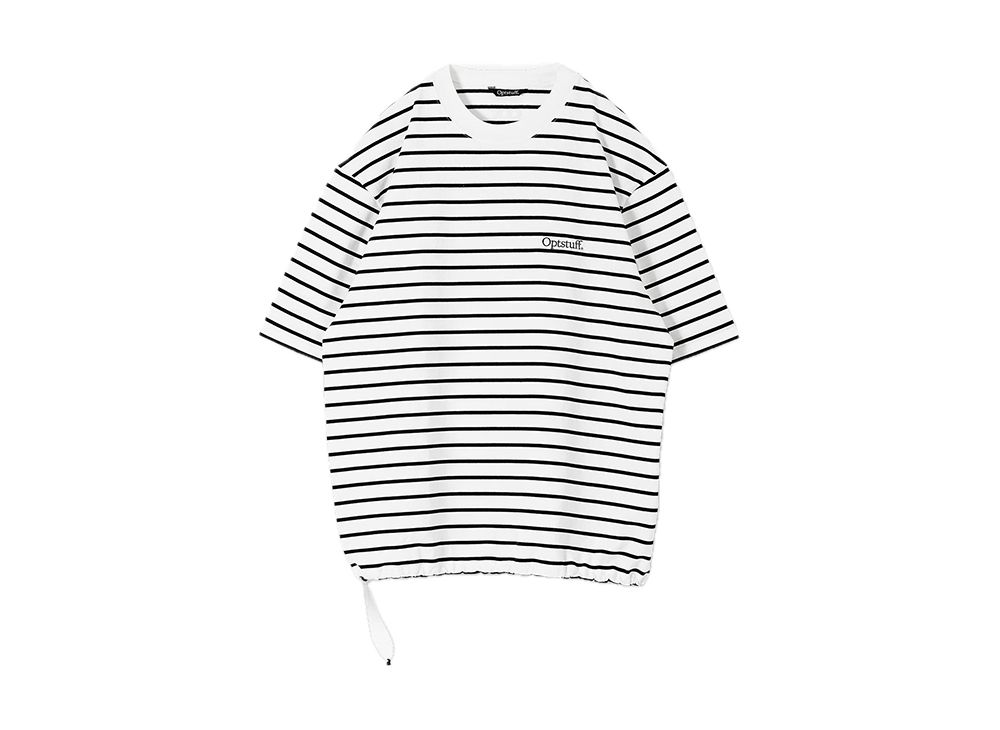 OPTSTUFF DRAWSTRING CLASSIC BORDER Tシャツ OPTSTUFF DRAWSTRING BORDER T-SHIRT - メルカリ