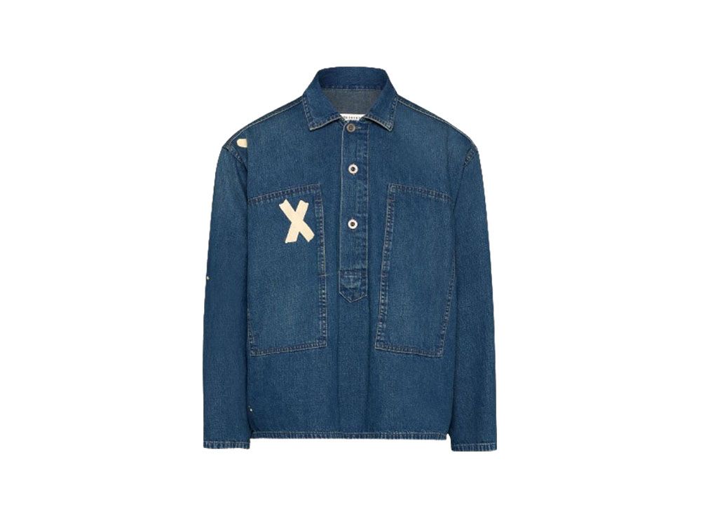 Maison Margiela メゾンマルジェラ ディストレスト デニムシャツ Maison Margiela ディストレスト デニムシャツ