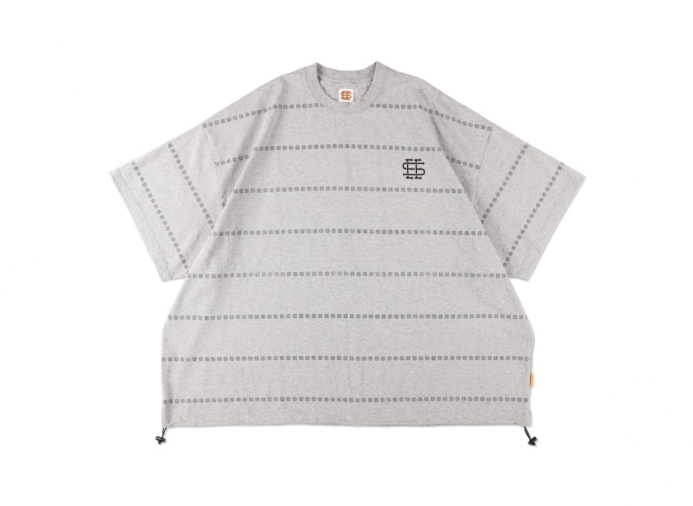 SEE SEE Super Big Flat W Drawstrings S Logo Boarder Tee 