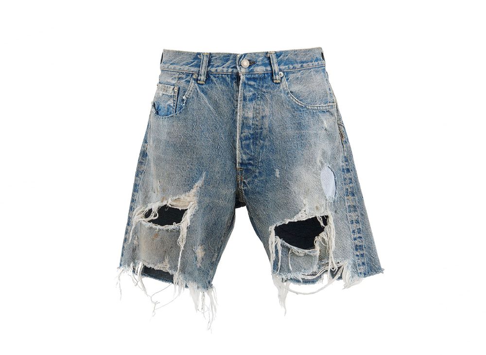 SAINT Mxxxxxx 24SS Damage Denim Shorts 