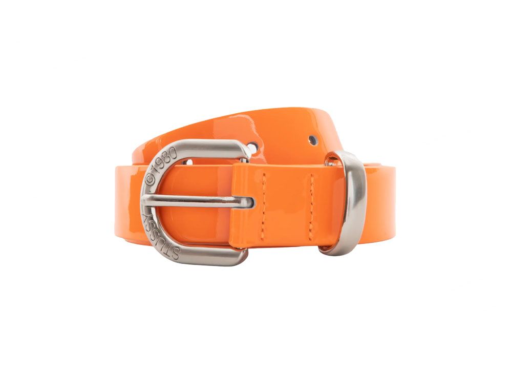 小物 STUSSY PATENT LEATHER BELT S/M Stussy Patent Leather Belt S/M メンズ