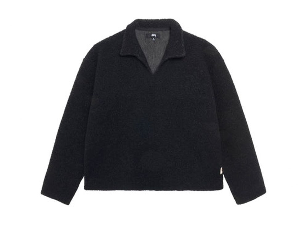 Wool Blend Sherpa Pullover M Cloud