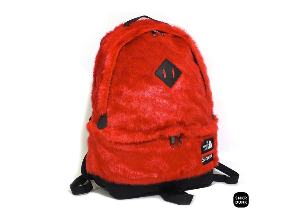 supreme red leather backpack