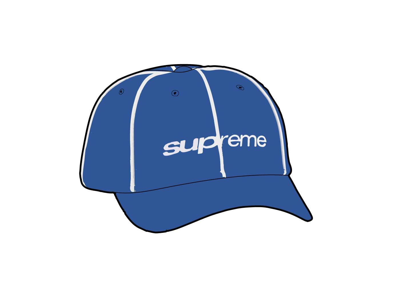 Supreme Piping 6-Panel 