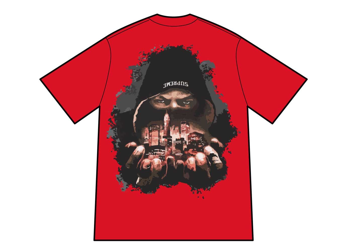 XXL□Supreme Fighter Tee Red□シュプリーム Tシャツ - Tシャツ