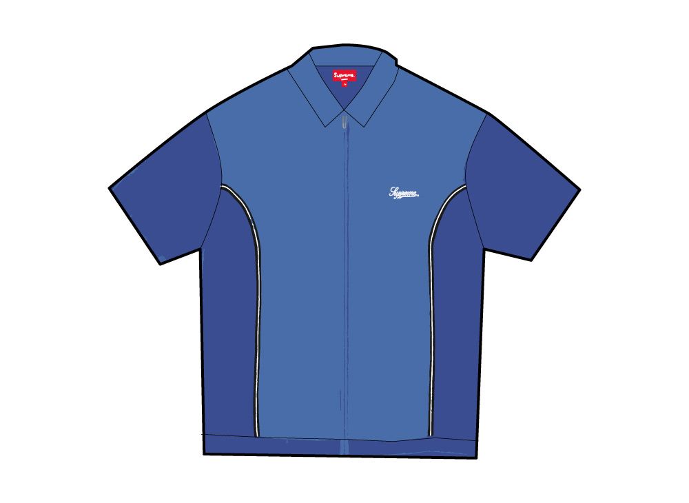 Supreme Piping Zip Up Polo 