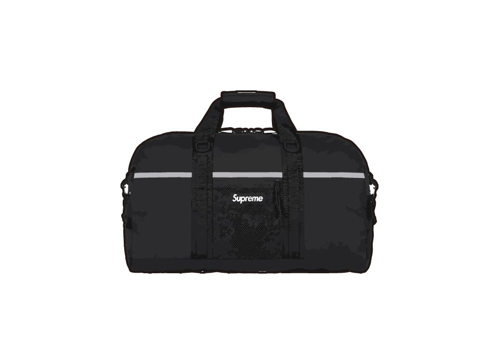 supreme fw24 duffle bag black ブラック Supreme Leather Large Duffle Bag (FW24) - $498