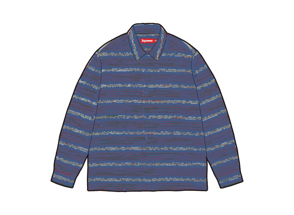 トップス Supreme woven stripe shirt 24FW Supreme Woven Stripe Shirt (FW24) - $138
