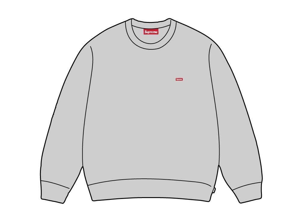 シュプリーム Supreme スウェット スモールボックスロゴ グレー メンズ