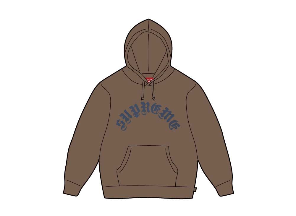 Supreme Printed Arc Hooded Sweatshirt 