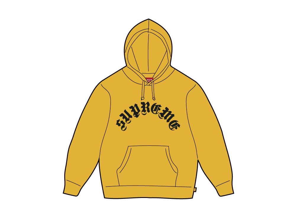 Supreme Printed Arc Hooded Sweatshirt 