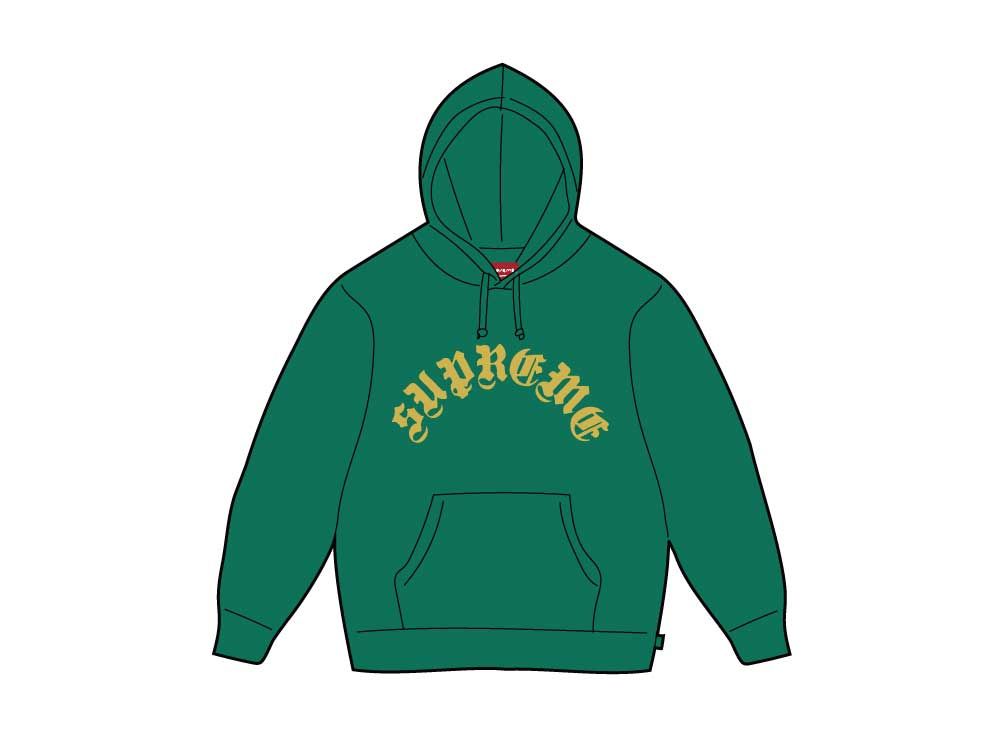 Supreme Printed Arc Hooded Sweatshirt 