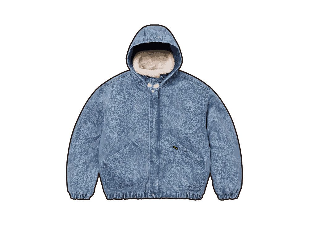Faux Shearling Lined Bomber Jacket | Supreme 24fw