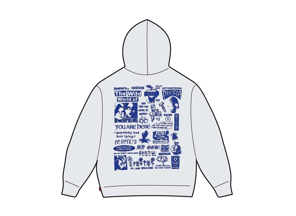 Supreme Wild Embroidered Hooded Sweatshirt  