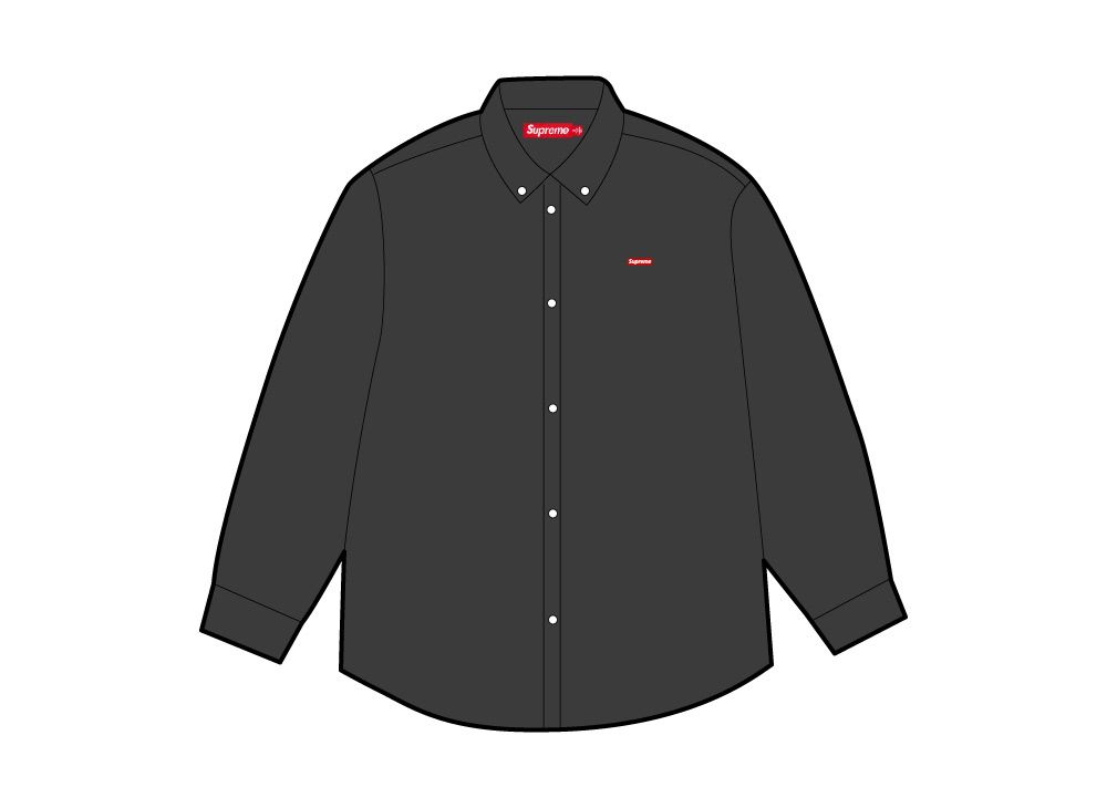 Supreme Small Box Shirt Washed Black M
