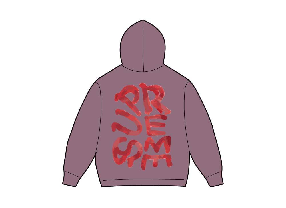 Supreme Paint Hooded Sweatshirt 