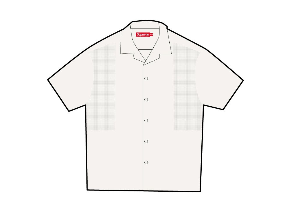 Supreme Mesh Panel Linen S/S Shirt（Mesh Panel Linen S S Shirt 