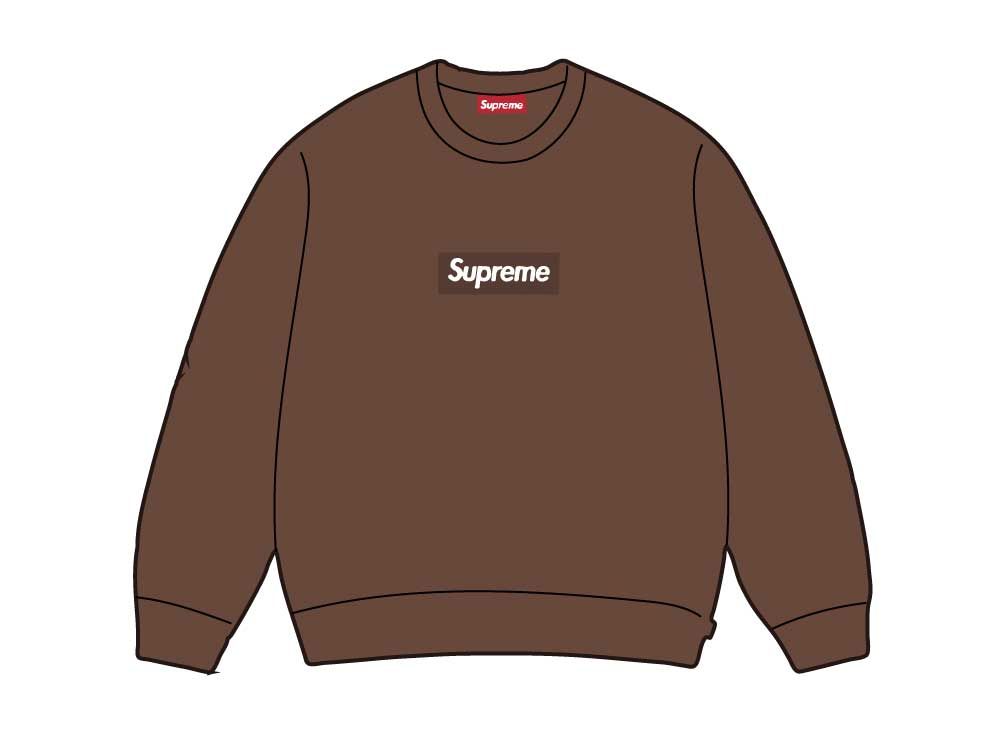 Supreme Washed Box Logo Crewneck 