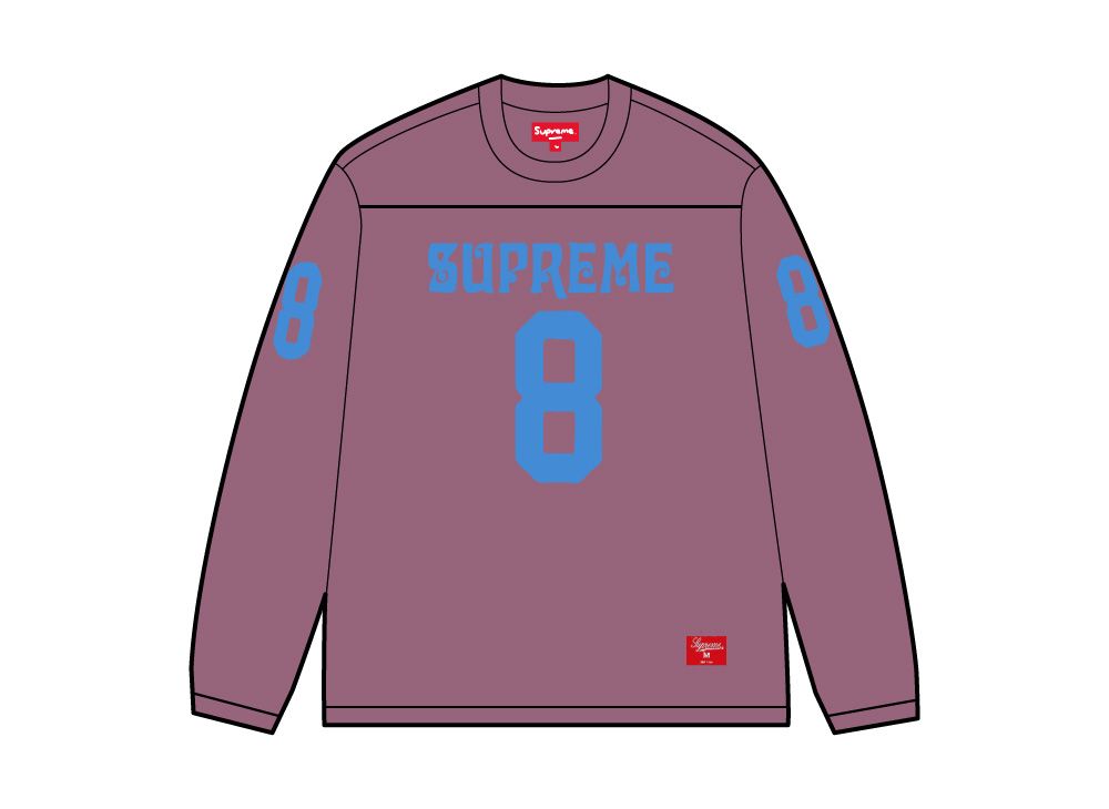 シャツ Supreme Affiliated Football L/S Top XL Supreme Affiliated L/S Football Top Black Men's - SS25 - US